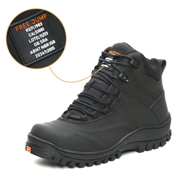 Bota de EPI com C.A de Couro com Palmilha Gel - Imagem 3