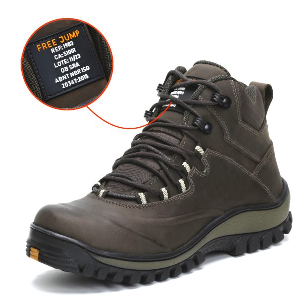 Bota de EPI com C.A de Couro com Palmilha Gel - Imagem 8