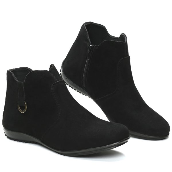 Bota Cano Curto Camurça Feminino 050