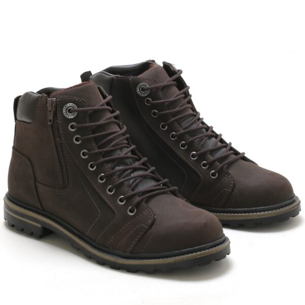 Coturno Casual Adventure Couro com Palmilha Gel 1911