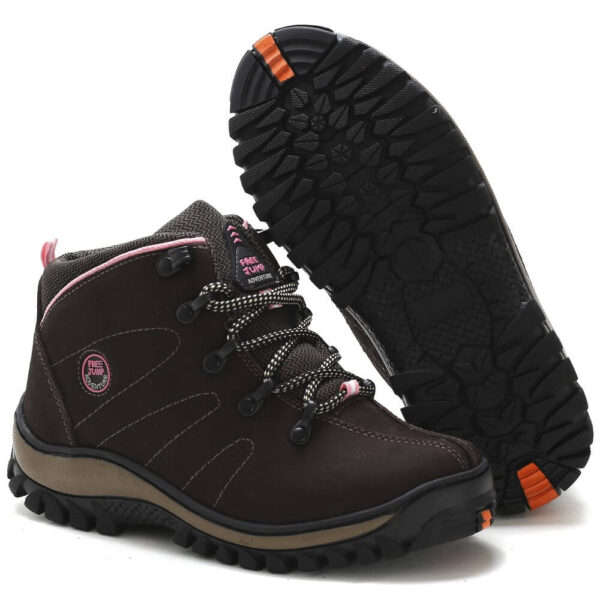 Bota Adventure Feminino de Couro com Palmilha Gel 2206