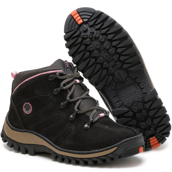Bota Adventure Feminino de Couro com Palmilha Gel 2206