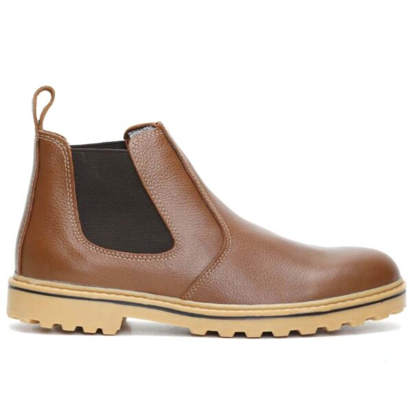 Bota Chelsea Masculina em Couro Solado Tratorado