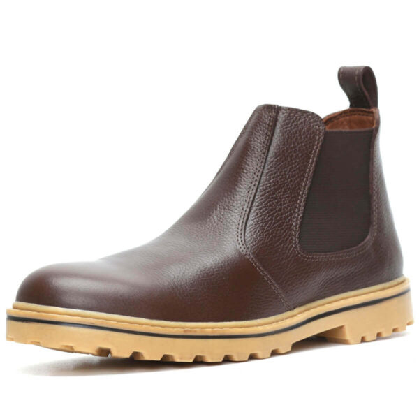 Bota Chelsea Masculina em Couro Solado Tratorado