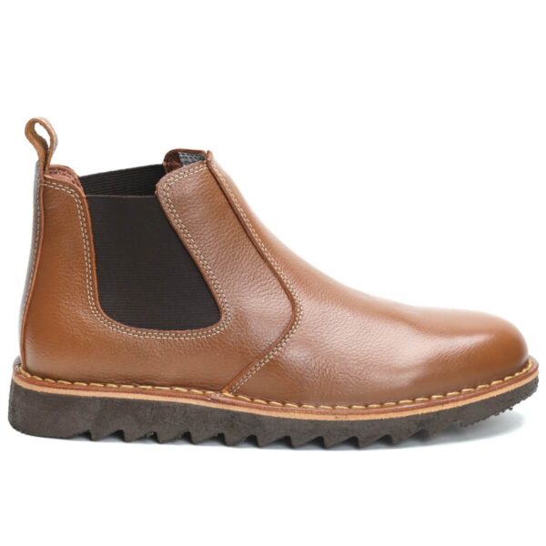Bota Chelsea Masculina Couro Solado E.V.A com Elástico Lateral