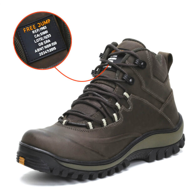 Bota de EPI com C.A de Couro com Palmilha Gel 1903