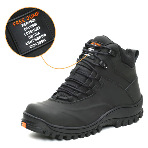 Bota de EPI com C.A de Couro com Palmilha Gel 1903