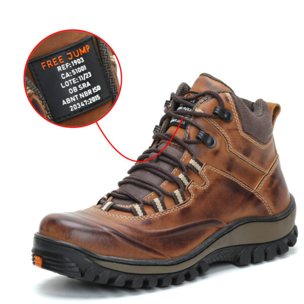 Bota de EPI com C.A de Couro com Palmilha Gel 1903