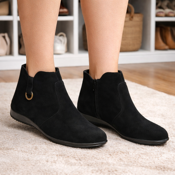 Bota Cano Curto Camurça Feminino 050