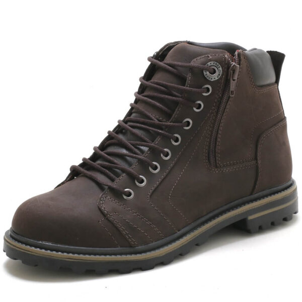 Coturno Casual Adventure Couro com Palmilha Gel 1911