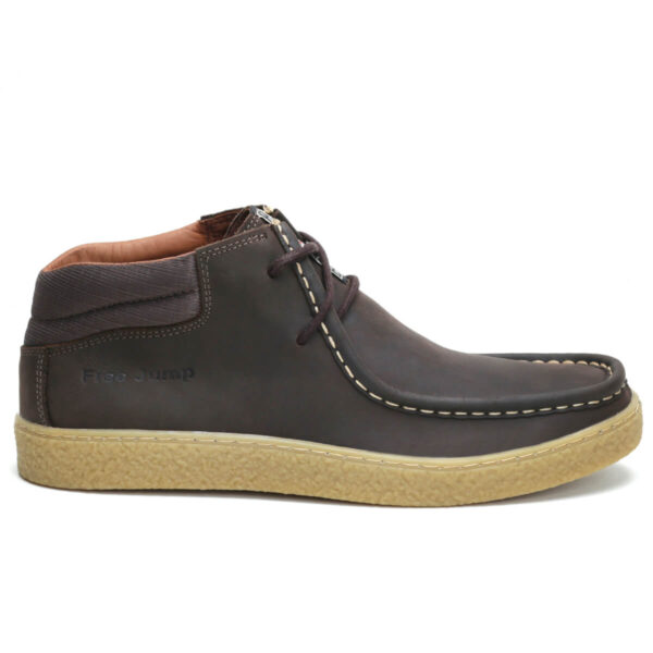 Sapato Coturno Masculino Casual de Couro com Palmilha Gel